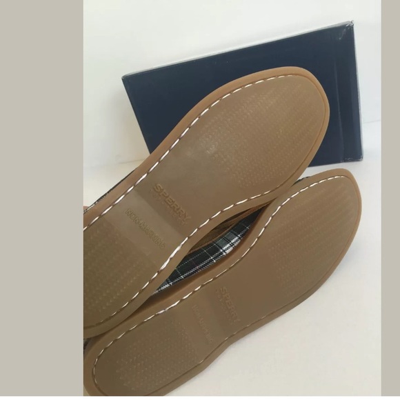 Sperry Top Sider Boat Shoes A/O Eye Tartan Plaid - Picture 4 of 6